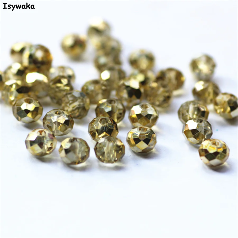 

Распродажа, полностью Чистый золотой цвет, 4*6 мм, 300 шт., австрийские граненые стеклянные бусины Rondelle, бусины для изготовления ювелирных изде...