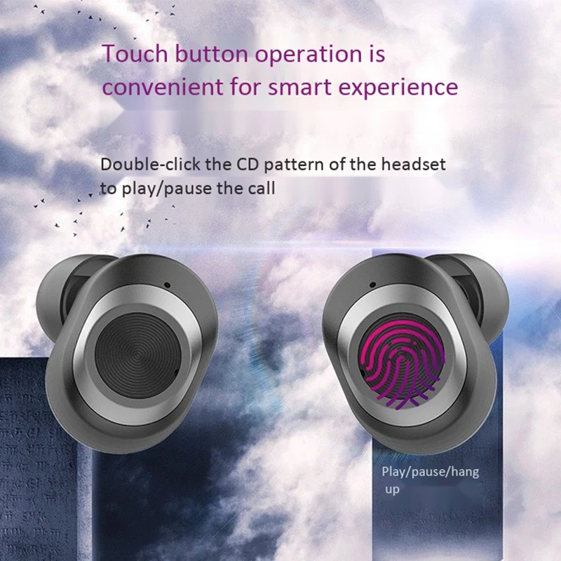 ZEALOT T1 беспроводные наушники Bluetooth V5.0 TWS светодиодный дисплей с зарядным