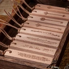 Декоративный штамп для скрапбукинга, с английским абзацем, деревянные и резиновые штампы