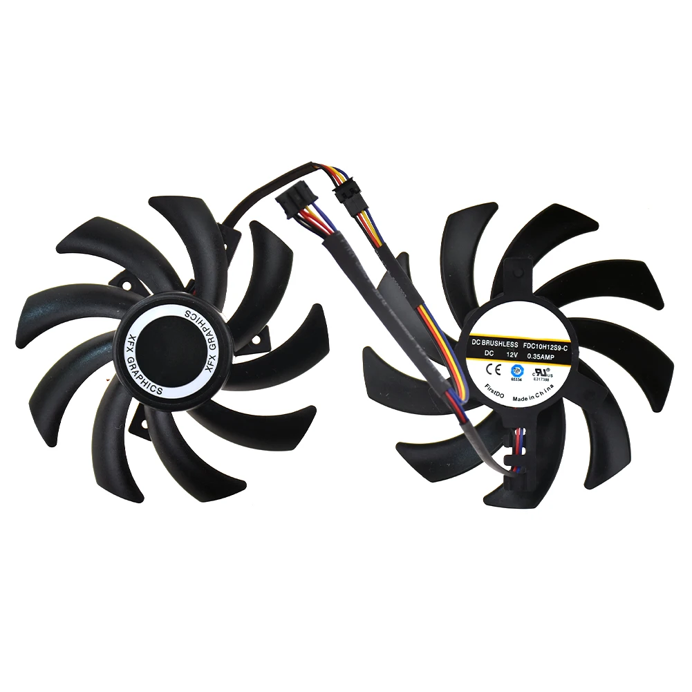 Охлаждающий вентилятор для видеокарты XFX RX 560D 470 480 570 580 R9 270A 280X 290X | Компьютеры и