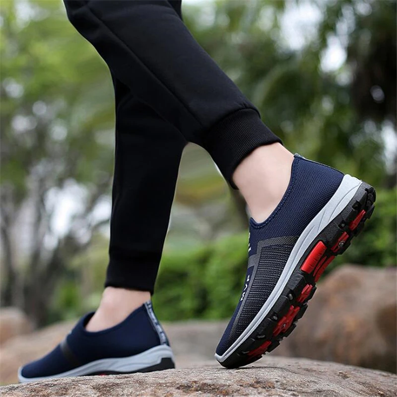 

Mens Casual Shoes Men Shoes Sneakers Loafers Breathable Mesh Fashion Slip on Walking Brand Outdoor Summer Shoes for Men