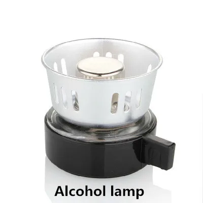 Alcohol lamp MICCK, высокое качество, 3 чашки, сифон, кофейник, чайник, набор, фильтр, сифон, Кофеварка, чай, сифон, термостойкий, бытовой горшок - Цвет: Alcohol lamp