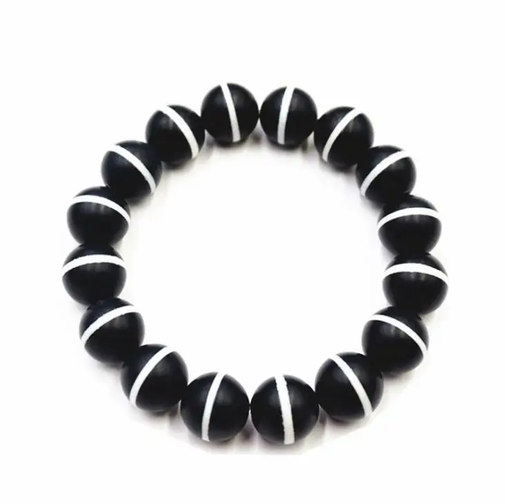 

Factory direct sale Authentic frontline old medicine man Round bead bracelet Tibetan agate jade Hand string of wholesale
