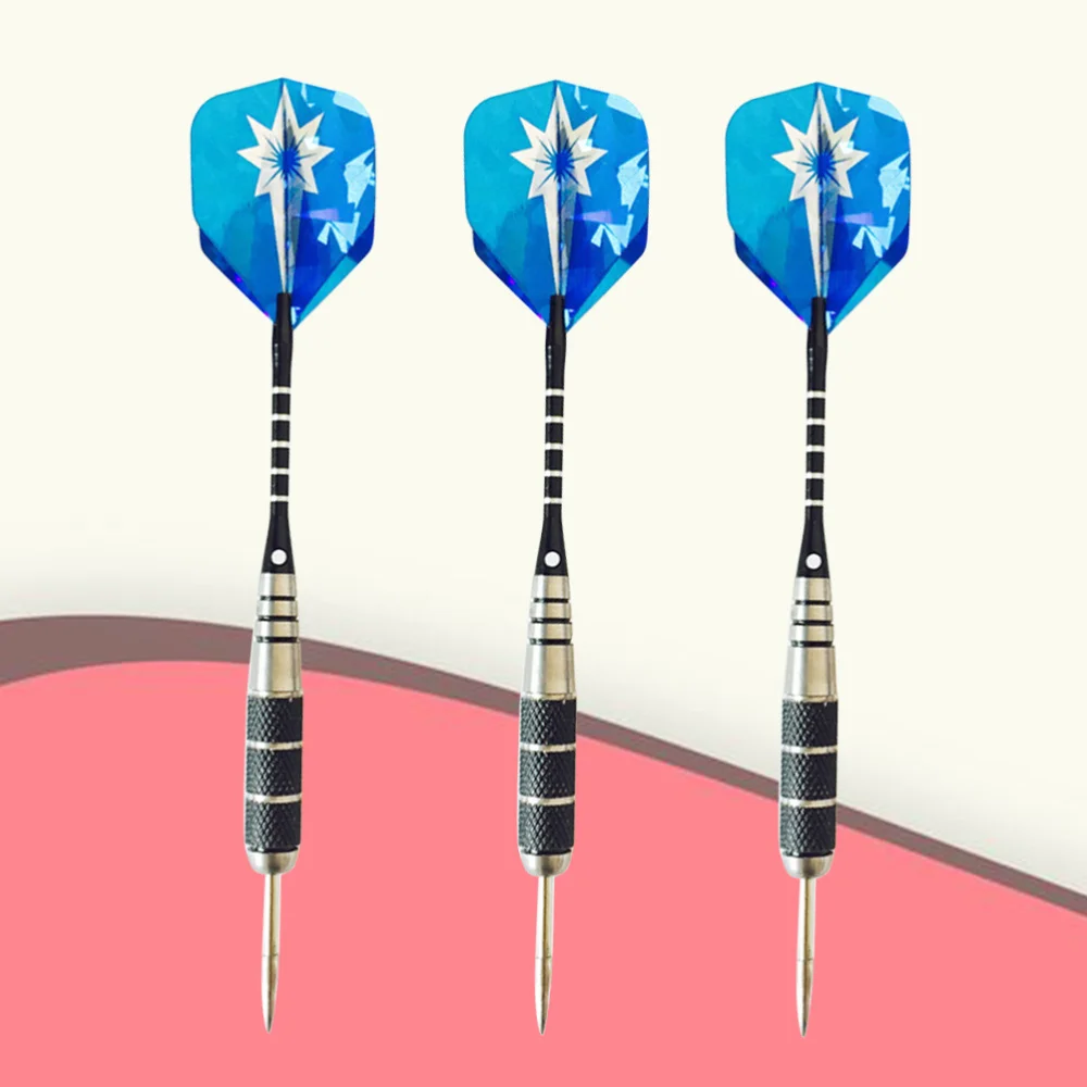 

3PCS 22g Aluminum Rod Darts Pin-Type Darts Portable Needle Tipped Darts Flights Darts for Sports Events