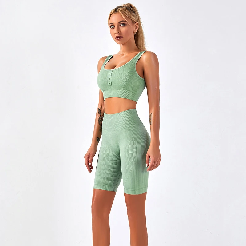 Женский спортивный комплект TWOTWINSTYLE эластичный Быстросохнущий из жилета с