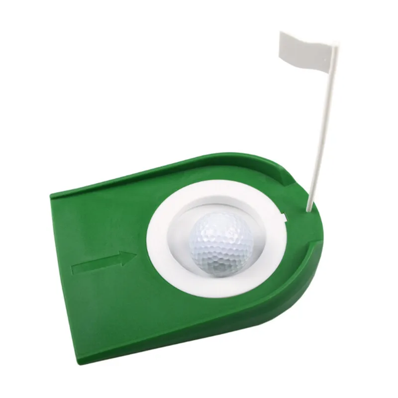 

Removable Golf Putting Regulation Cup Hole Flag Indoor Home Yard Outdoor Practice Training Trainer Aids