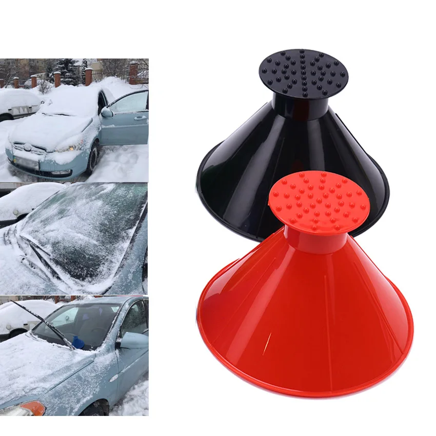 

Car Magic Window Windshield Ice Scraper Oil Funnel Snow Remover Shovel Auto Window Scrapers Cone Deicing Cone Tool