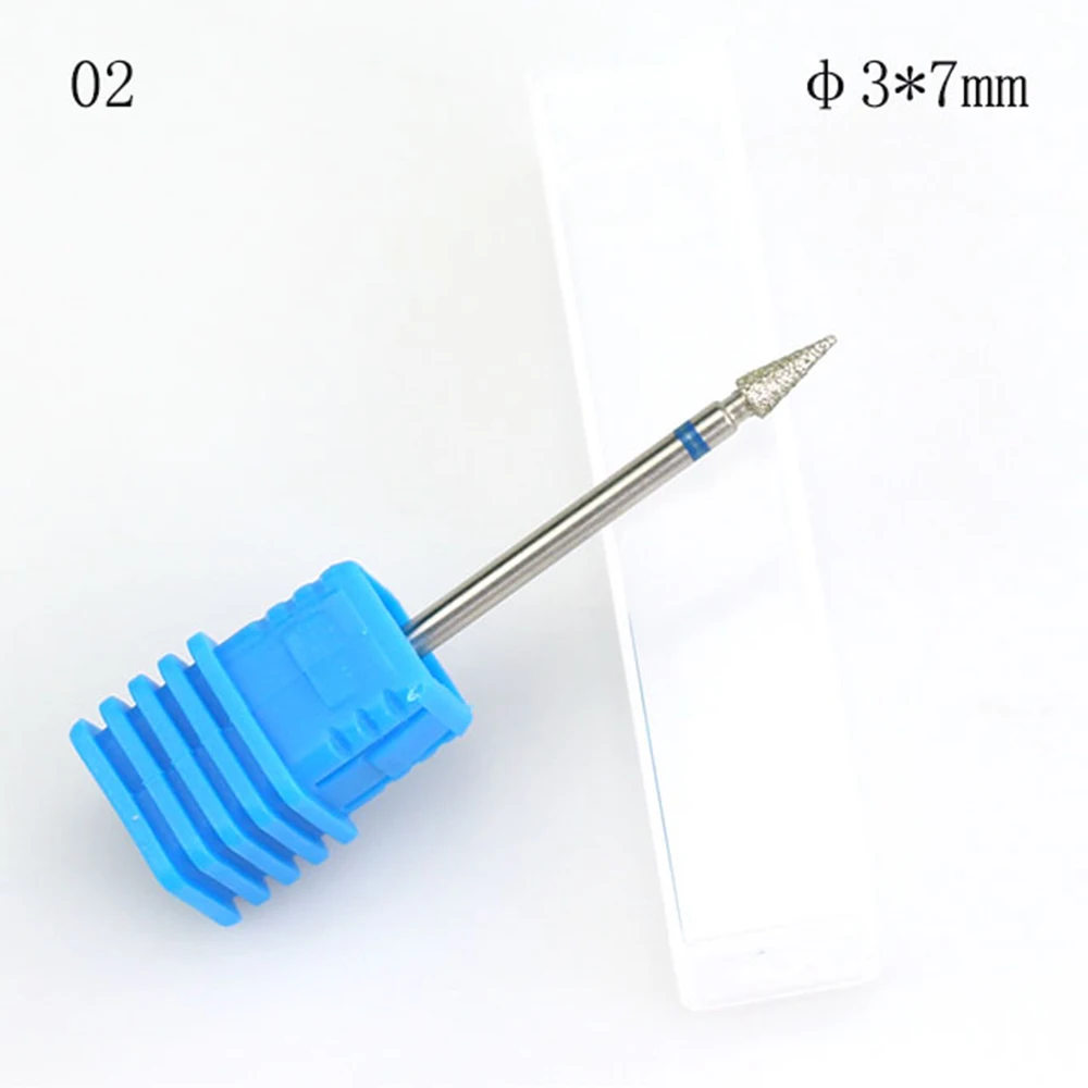 1 шт. Алмазная вращающаяся фреза для ногтей пилка электрическая машинка маникюра