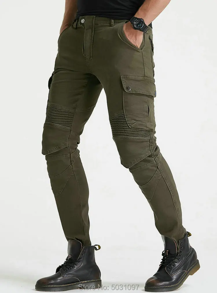 Loong Biker moto rcycle ridinJeans moto knight повседневные велосипедные брюки Кевлар износостойкие moto r брюки армейский зеленый