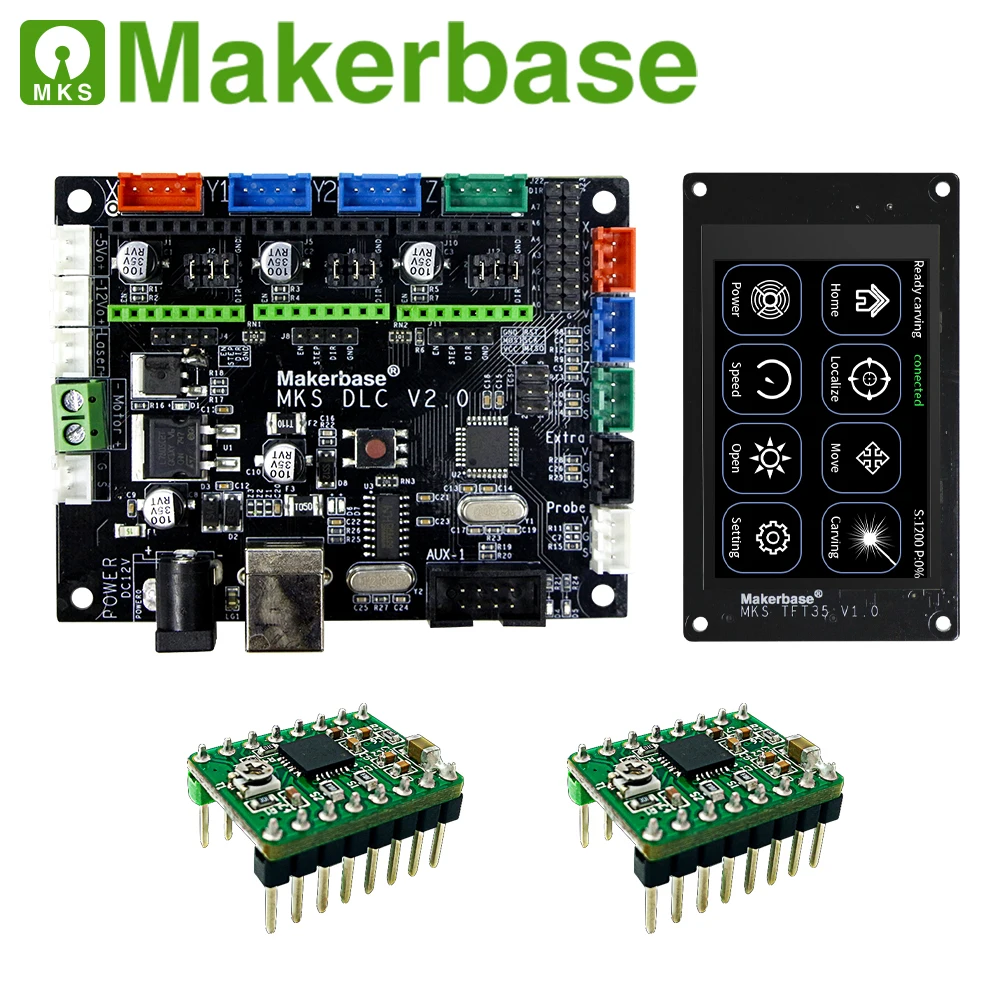 Makerbase MKS DLC GRBL автономный лазер CNC плата управления TFT35 TFT24 сенсорный экран Замена