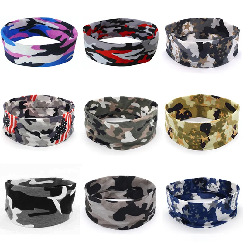 

Tactical Motorcycle Neck Gaiter Camouflage Buffs Bandana Variety Sunscreen Headband Scarf Outdoor Headband Camo Headband