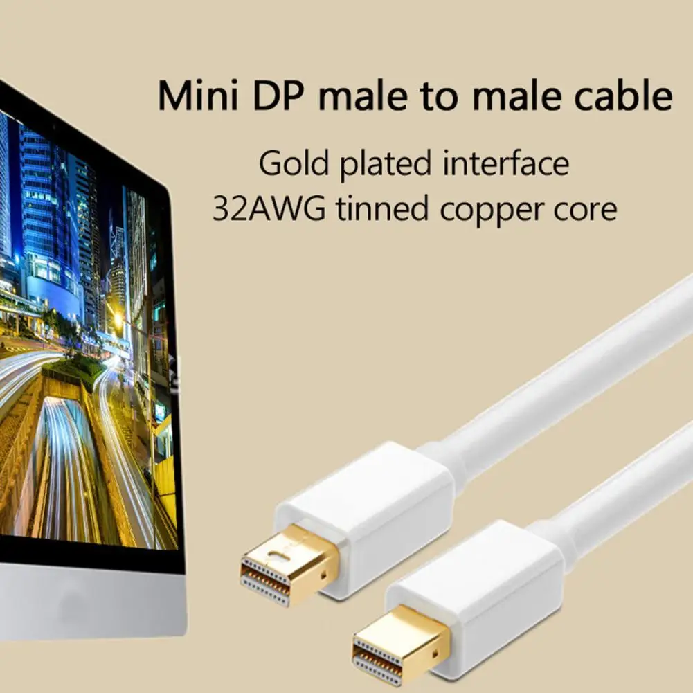 

Кабель Mini Male Video DisplayPort к DP Cable 4K разрешение адаптер преобразователь