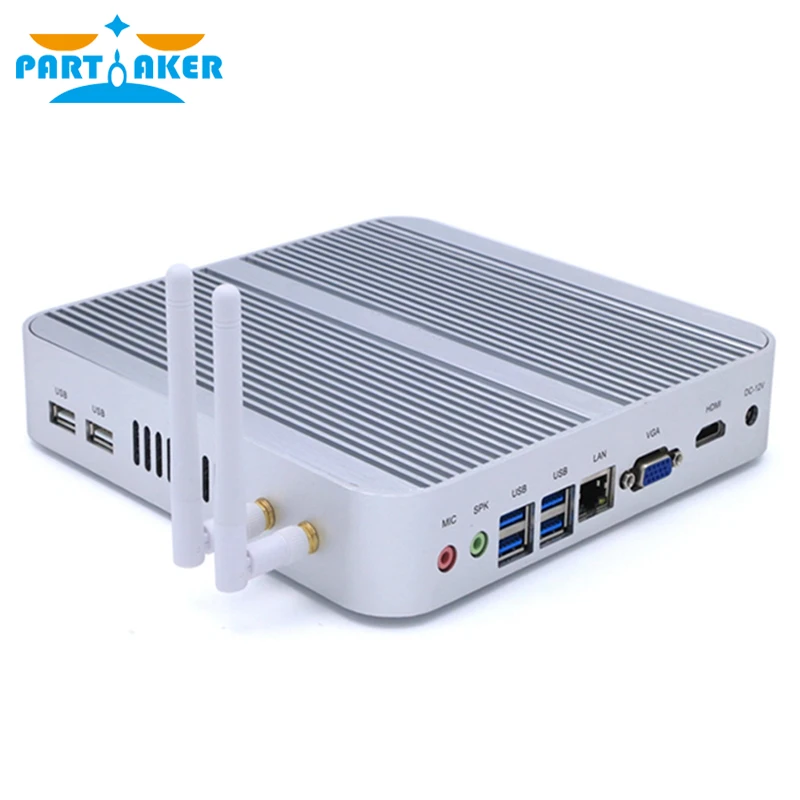 Cheap Fanless Mini PC Intel i3 6157U i3 8145U Windows 10 Barebone System PC Unit Desktop Computer Linux HTPC VGA HDMI WiFi 6USB