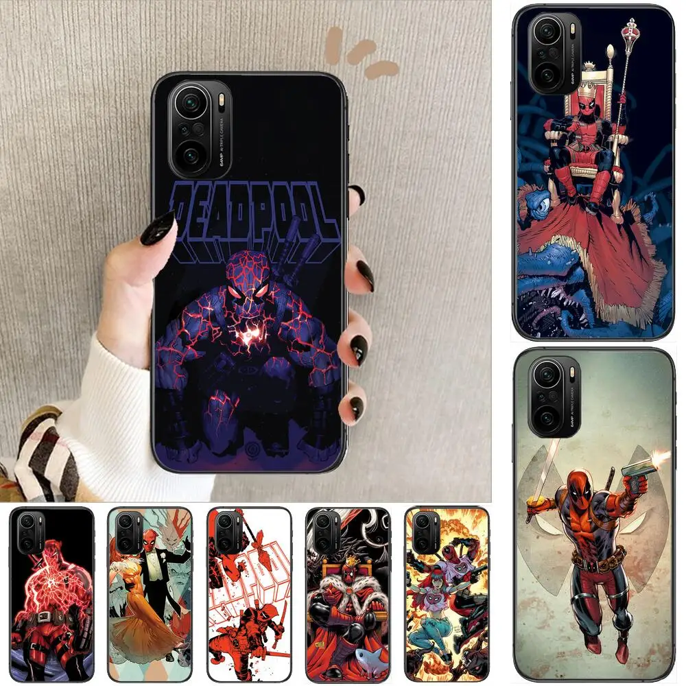 

Marvel Hero Deadpool Phone Case For xiaomi redmi POCO F1 F2 F3 X3 Pro M3 9C 10T Lite NFC Black Cover Silicone Back Prett mi 10 u