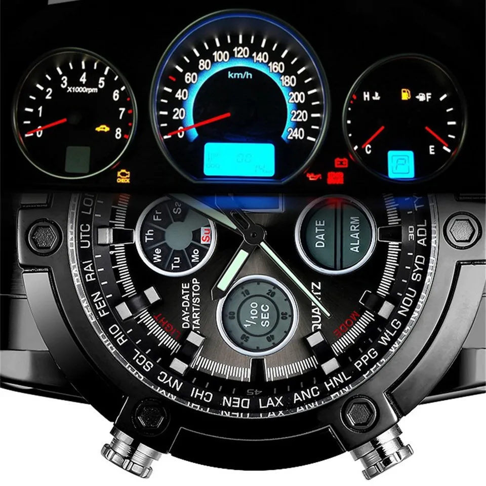 Часы наручные AMST Мужские кварцевые аналоговые люксовые спортивные