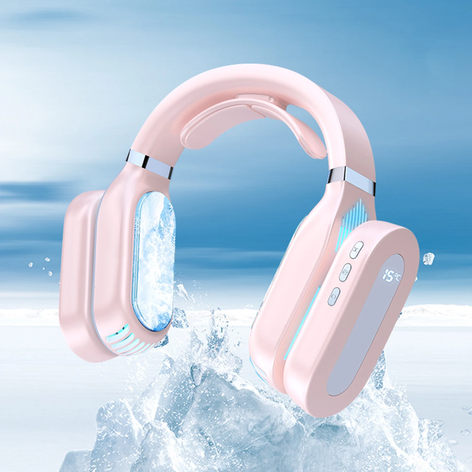 2 в 1 шейный вентилятор с шейным ободом мощный для охлаждения и обогрева