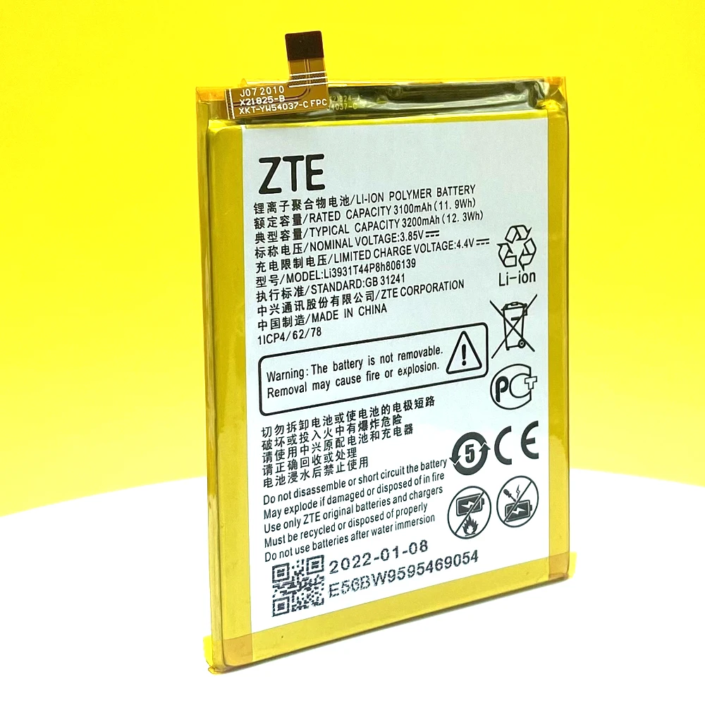 new original 3200mah li3931t44p8h806139 battery for zte blade v9 v10 v9vita v10vitaa7 vitaa4a5 2020a7 2019 mobile phone free global shipping