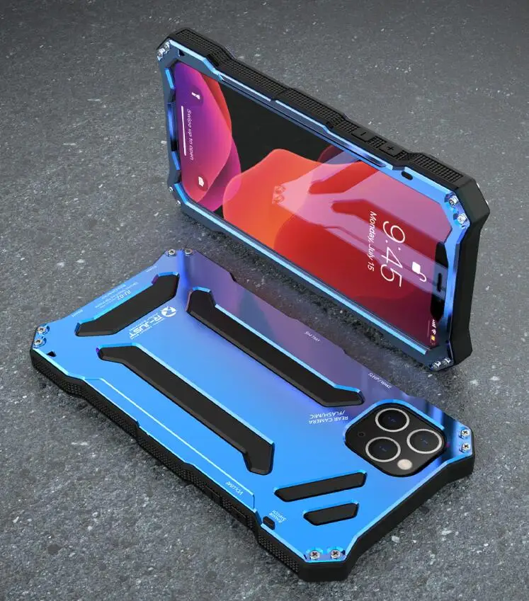 Dark Blue Водонепроницаемый ударопрочный грязеотталкивающий чехол Gundam для iPhone 11 Pro XS Max XR X 8 7 6 6S Plus 5 5S SE чехол для телефона - Цвет: Dark Blue