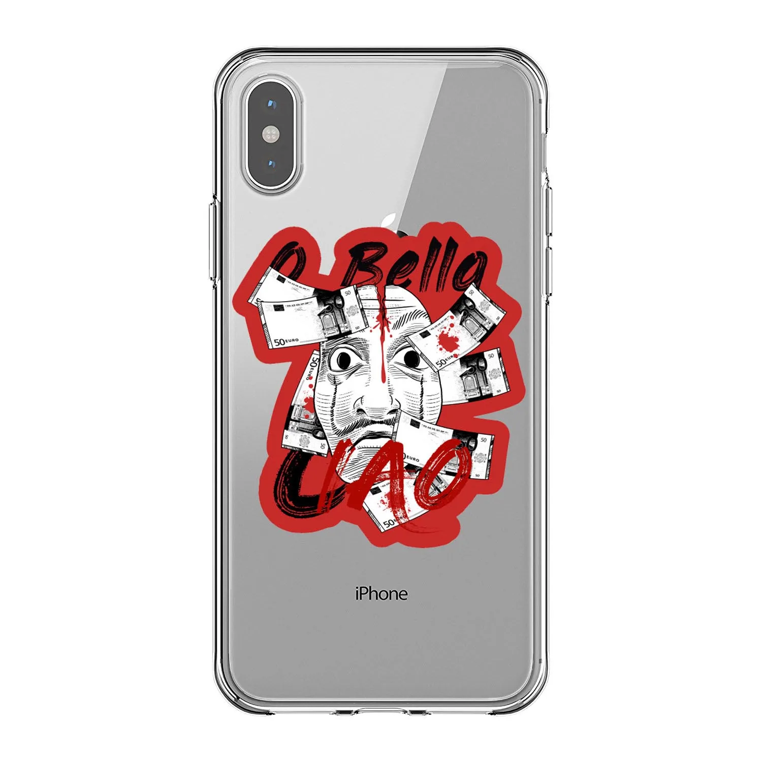 Испанский ТВ серии La Каса де papel Мягкий Силиконовый ТПУ чехол для телефона iPhone 11 Pro MAX 5s se 6 6s Plus 7 8 Plus X XR XS MAX - Цвет: TPU