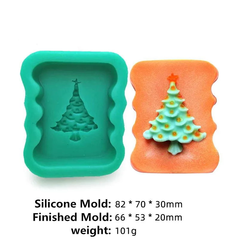 

HEARTMOVE Christmas Tree Silicone Mould Handmade Soap Molds DIY Chololate Mold Cake Fondant Mold Tree Shaped Baking Tool