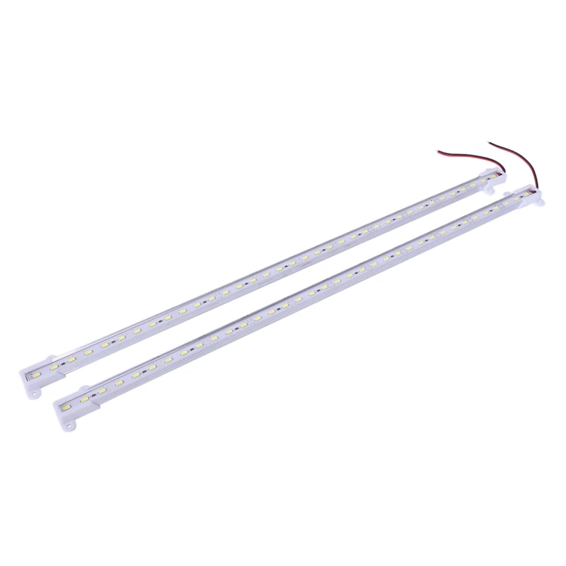 

2x 50CM 12V 36 LED 5630 SMD Hard Strip Light Aluminum Shell With End Cap