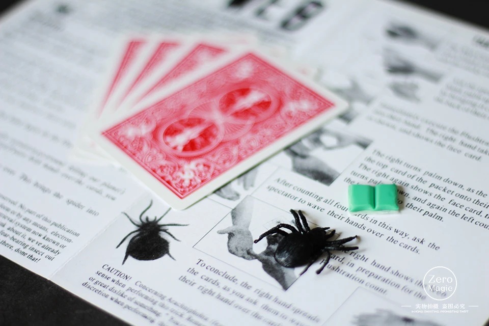 1 набор новых карт для фокусов в виде паука и сетки волшебные реквизиты фокусы