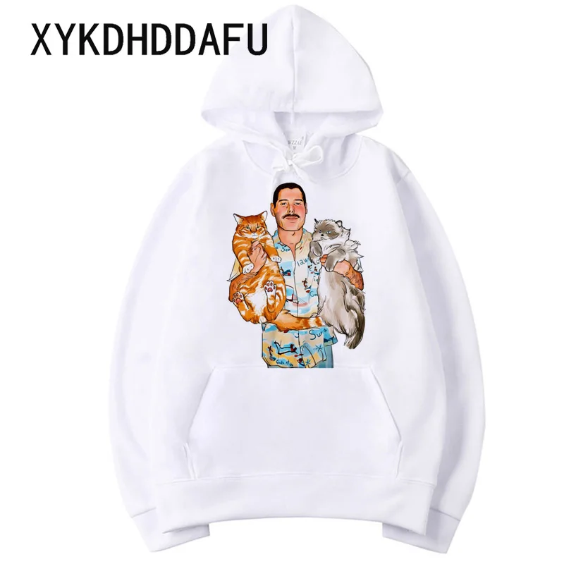 Толстовка Freddie Mercury для женщин и мужчин уличная одежда в стиле хип-хоп ольччан