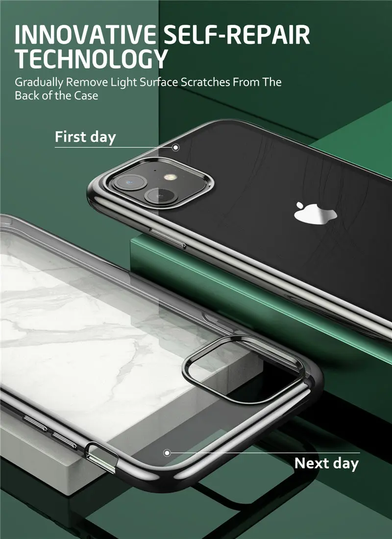Чехол для iPhone 11 6,1() SUPCASE UB электро-металлический гальванический+ Гибридный чехол из ТПУ с встроенным защитным экраном