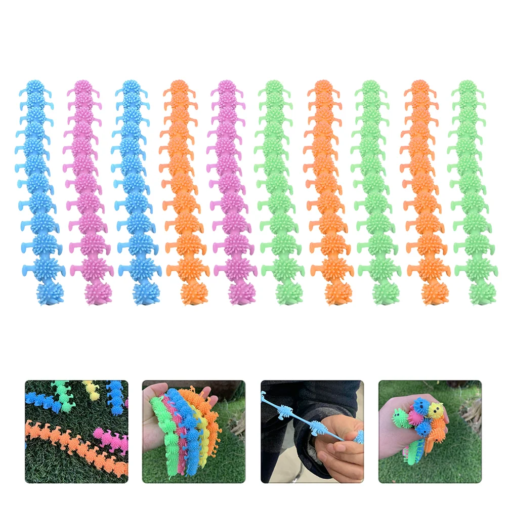 

10pcs Funny Caterpillars Vent Toys for Pet Chewing and Children Kids Playing