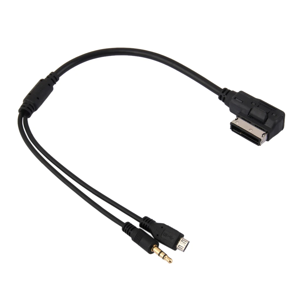AMI MDI стерео 3 5 мм аудио и Micro USB Aux Кабель-адаптер для автомобиля Audi | Автомобили