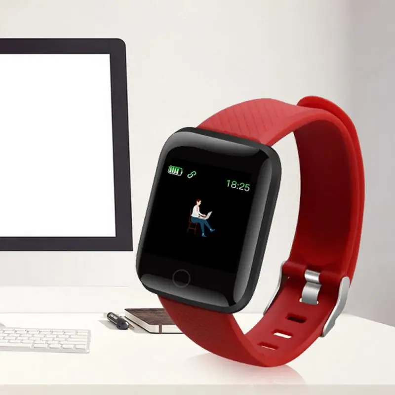 

116 PLUS Smart Watch 1.44inch Big Color LCD Screen Activity Tracker Heart Rate Blood Pressure Monitor Men Women Fitness Bracelet