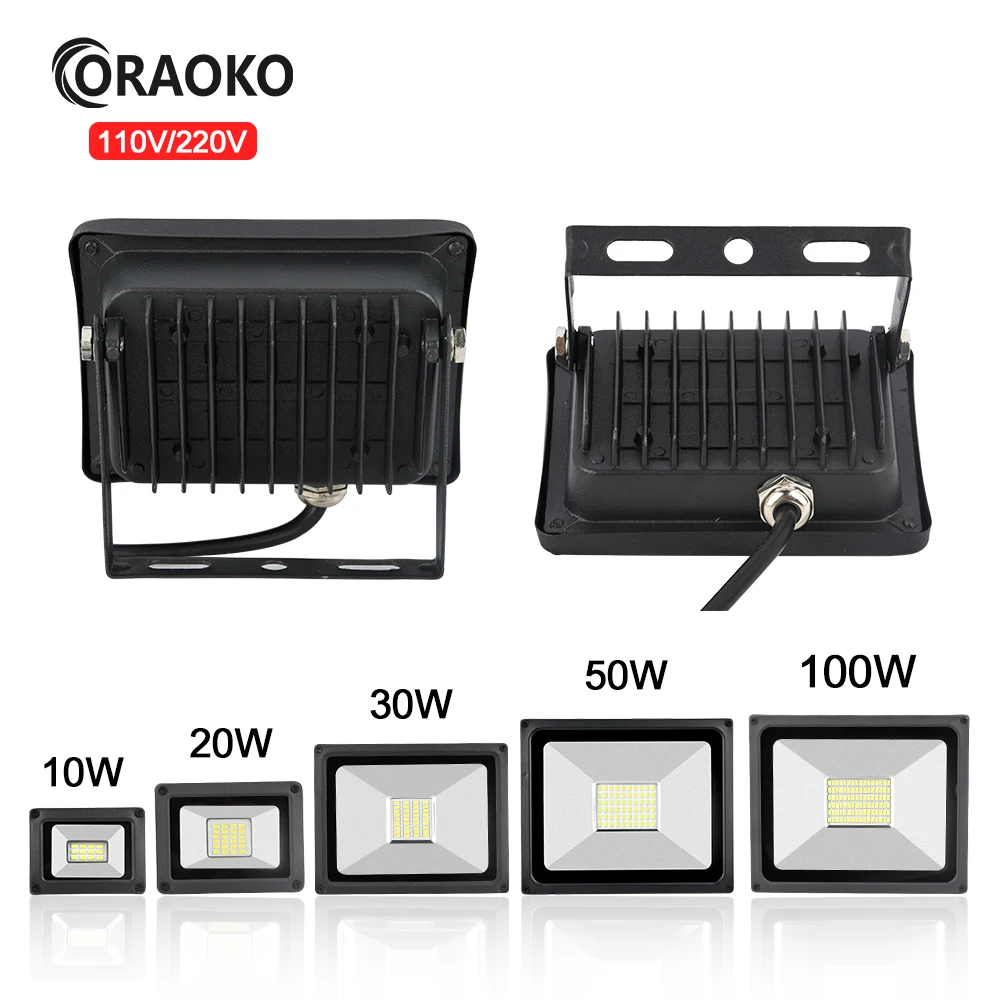 Потока СИД светильник 220V 110V на открытом воздухе Точечный потолочные 100W 50W 10W 20W 30W