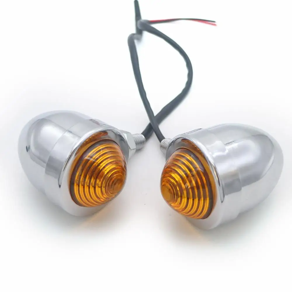 Универсальная мотоциклетная Поворотная сигнальная пуля Хромированная