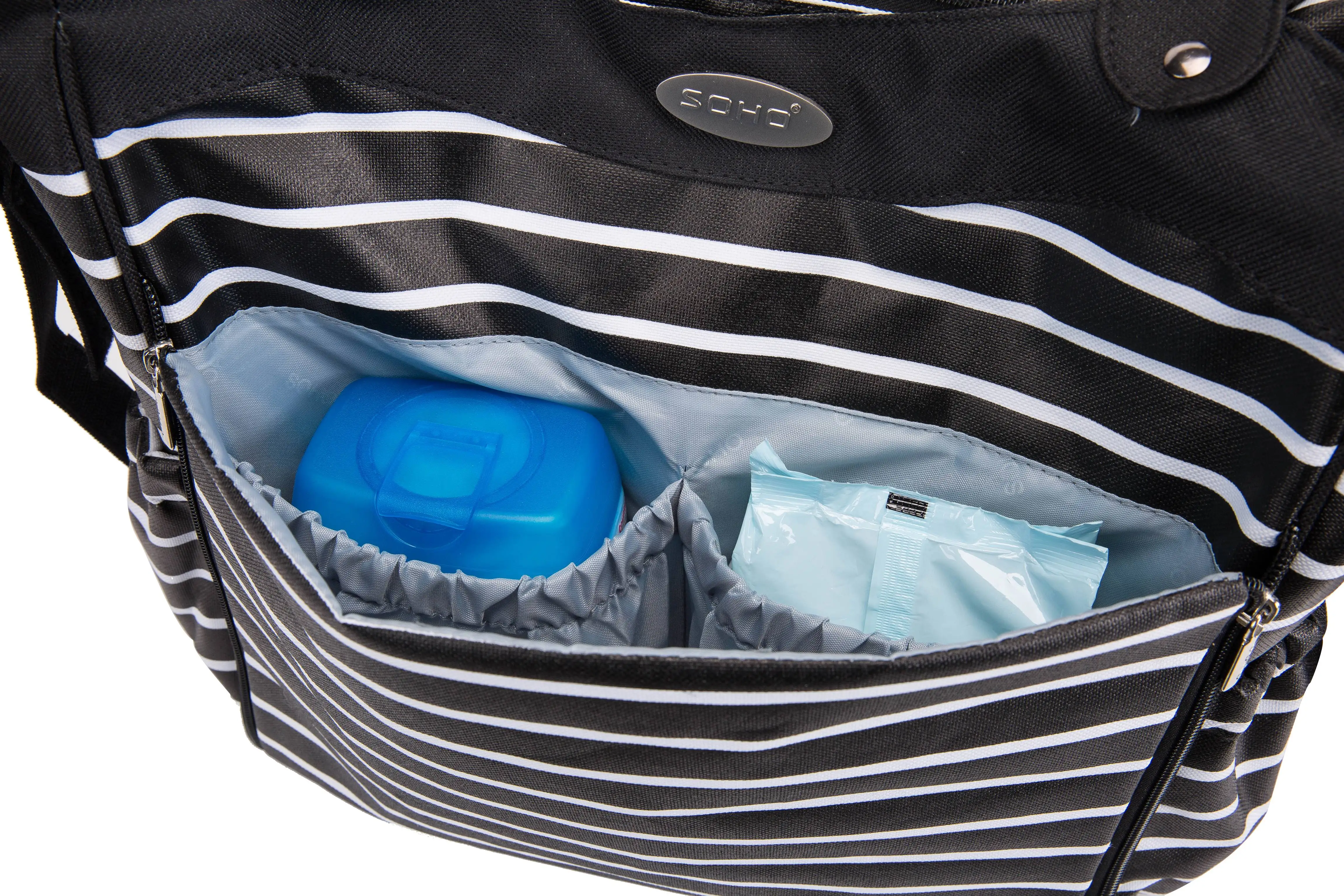 Aboutbaby Diaper bag 9 pieces set nappy totes large capacity for baby mom dad Travel Bag with Stroller Straps Baby Care Bags | Багаж и