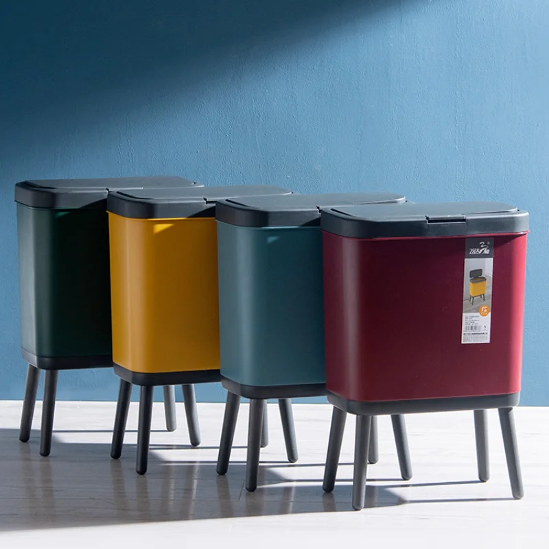 

Storage Bin Modern Rectangle Trash Can Bathroom Garbage Cute Trash Can Garbage Bag Holder Rangement Cuisine Waste Bins