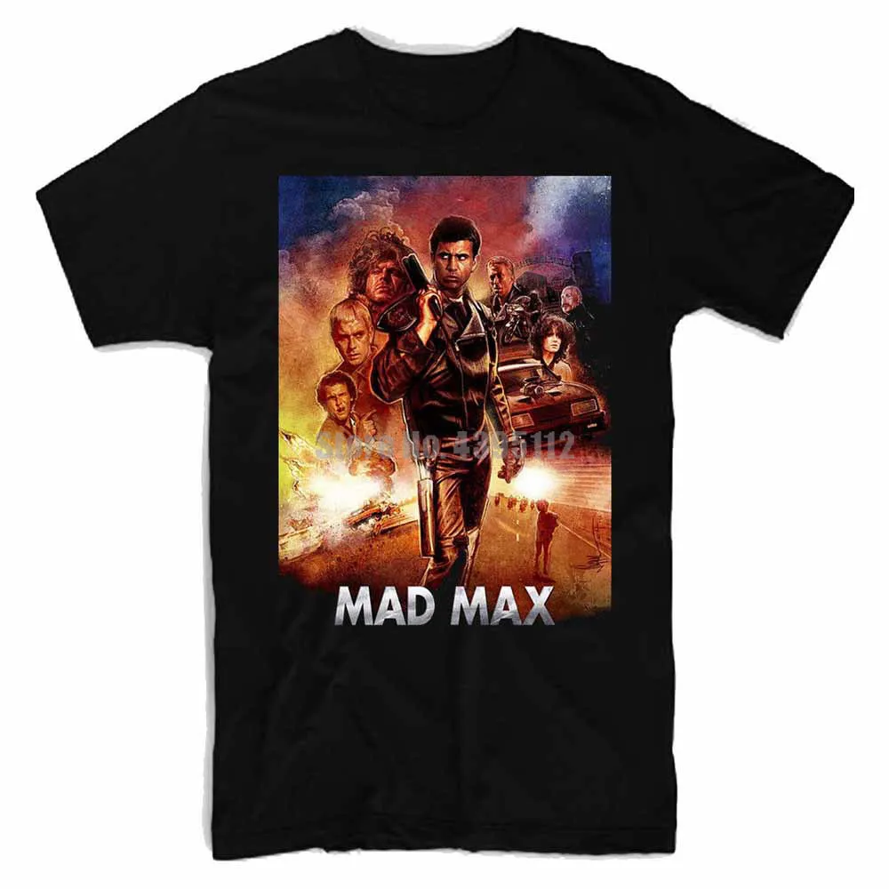 Mad Max Movie мужские Футболки Уличная Harajuku футболка для спортзала футболки черные