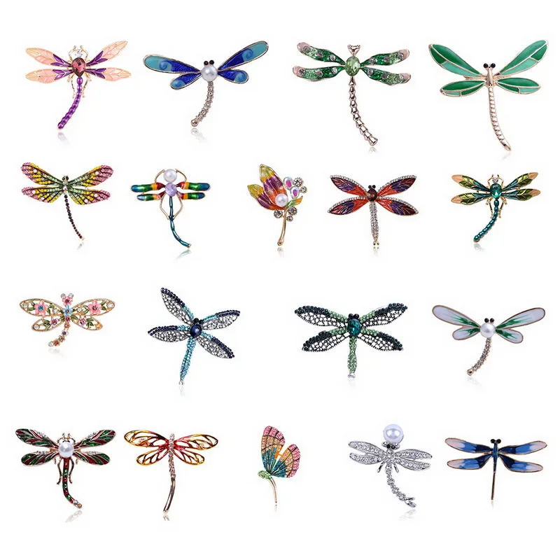 Изысканная шикарная Брошь булавка в виде животного Цветные Крылья раскрытые