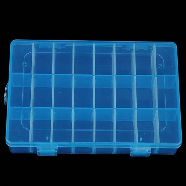 

24 Compartments Detachable Transparent Storage Plastic Box For Classification SK88