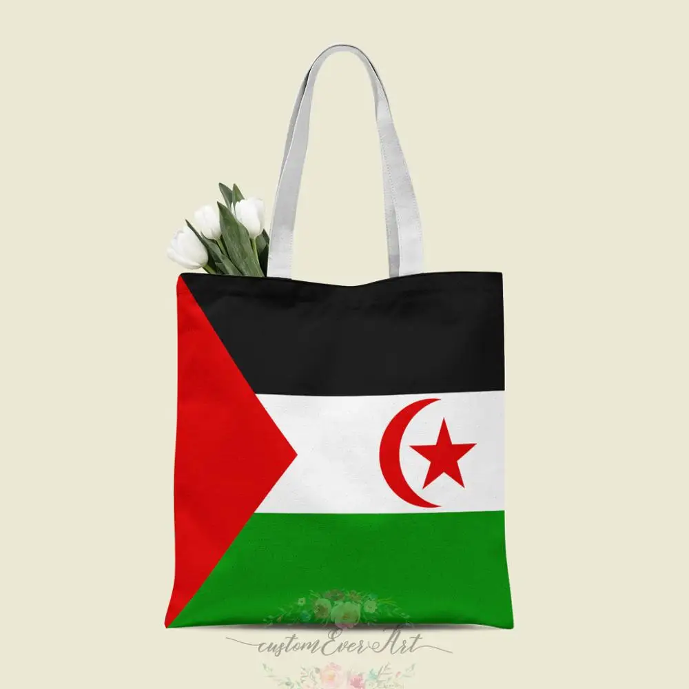 

Western Sahara tote bag custom canvas tote bags for women for teacher Birthday Bags Gift Bag personalized gifts