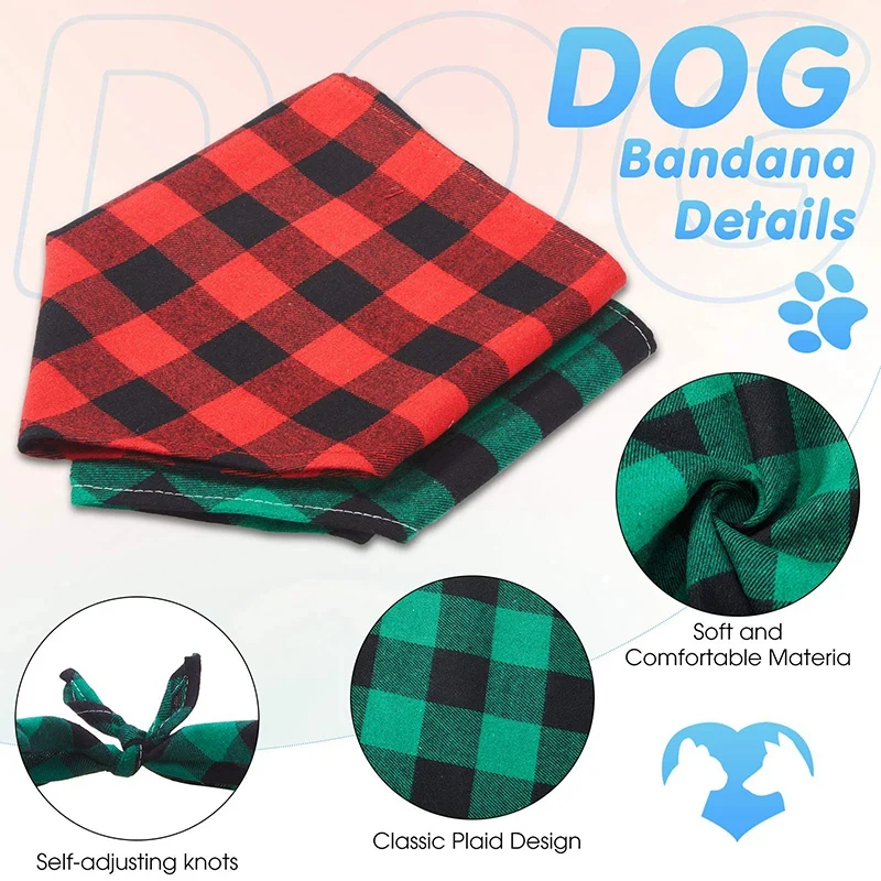 

12 Pieces of Dog Bandana Triple-cornered Bib Scarf Adjustable Pet Bandana Accessories Dog Cat Puppies Pet (Large)