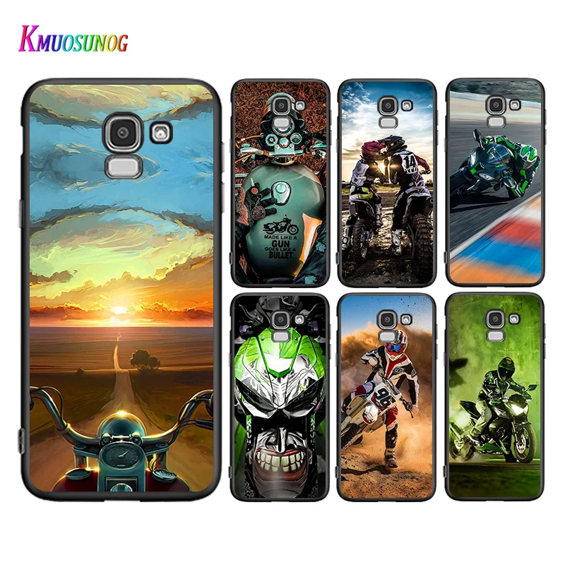 

Retro Moto Cross Motorcycle For Samsung Galaxy J2 J3 J4 Core J5 J6 J7 J8 Prime Duo Plus 2018 2017 2016 Black Phone Case
