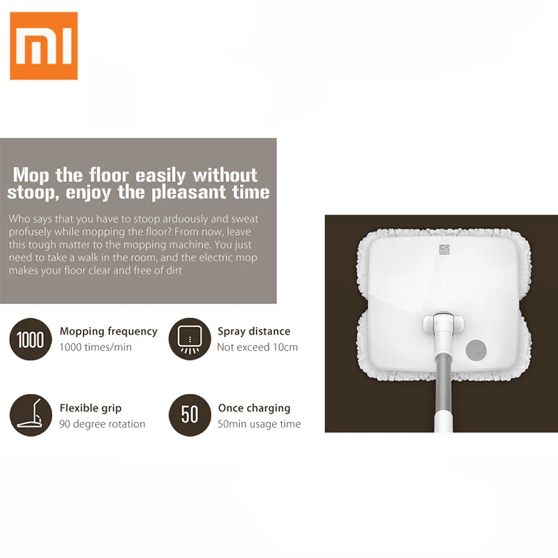 Xiaomi SWDK-D260 портативная беспроводная Электрическая Мойка для мытья полов с мокрой