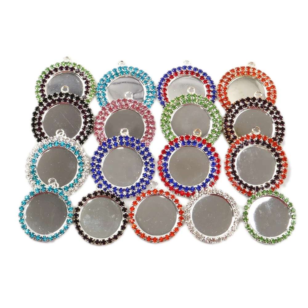 Аксессуары David 25 шт./лот горный хрусталь подставка плоские бутылки DIY Hairbow кулон