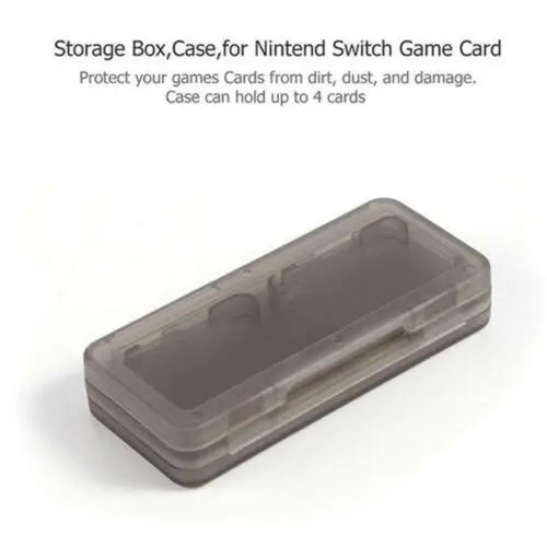 Игровой чехол для nintendo Switch 4 в 1 держатель Карт Коробка Для Хранения Серый Белый