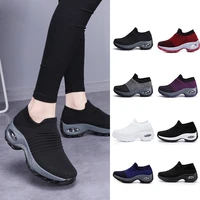 womens large size tennis casual shoes increase fashion thick soled sneakers light vulcanized socks air cushion breathable shoes