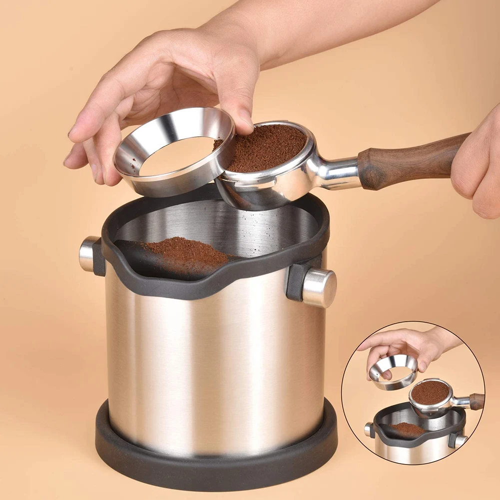 

58mm Espresso Dosing Funnel Stainless Steel Coffee Dosing Ring Compatible with 58mm Portafilter FP8