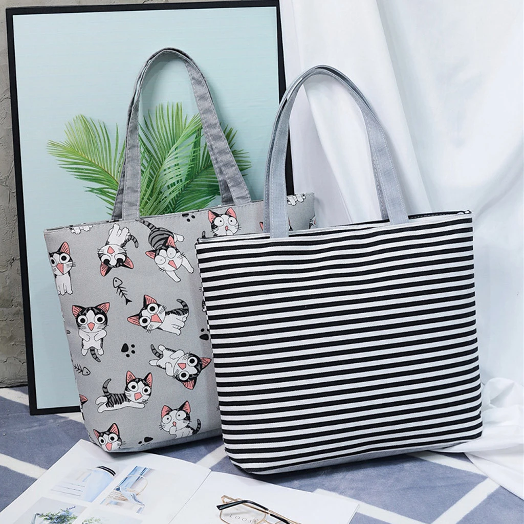 Модная прочная Женская Студенческая Холщовая Сумка-тоут на одно плечо женская