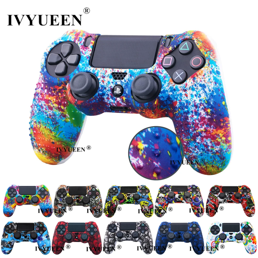 Защитный Противоскользящий силиконовый чехол IVYUEEN для контроллера Sony PlayStation 4 PS4