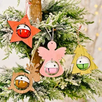 

New Christmas Decoration Bell Pendant, Christmas Tree Pendant Christmas Scene Decoration, Holiday Party Gift Ornaments, DIY