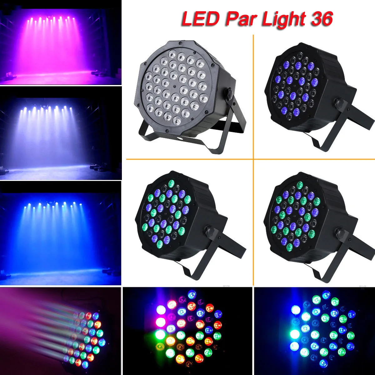 LED Colorful Stage light Remote Control Flash Dyeing Stage Light Bar KTV Wedding Performance Equipment PAR Light